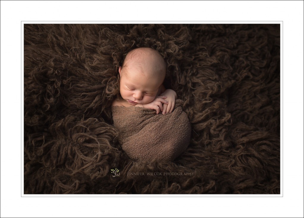 Seattle Newborn Photographer_Jennifer Wilcox Photography_Baby on fur