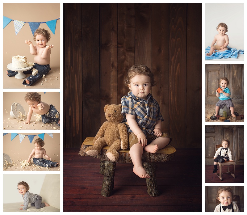 Puyallup baby photographer, baby portraits, cake smash, baby milestone pictures