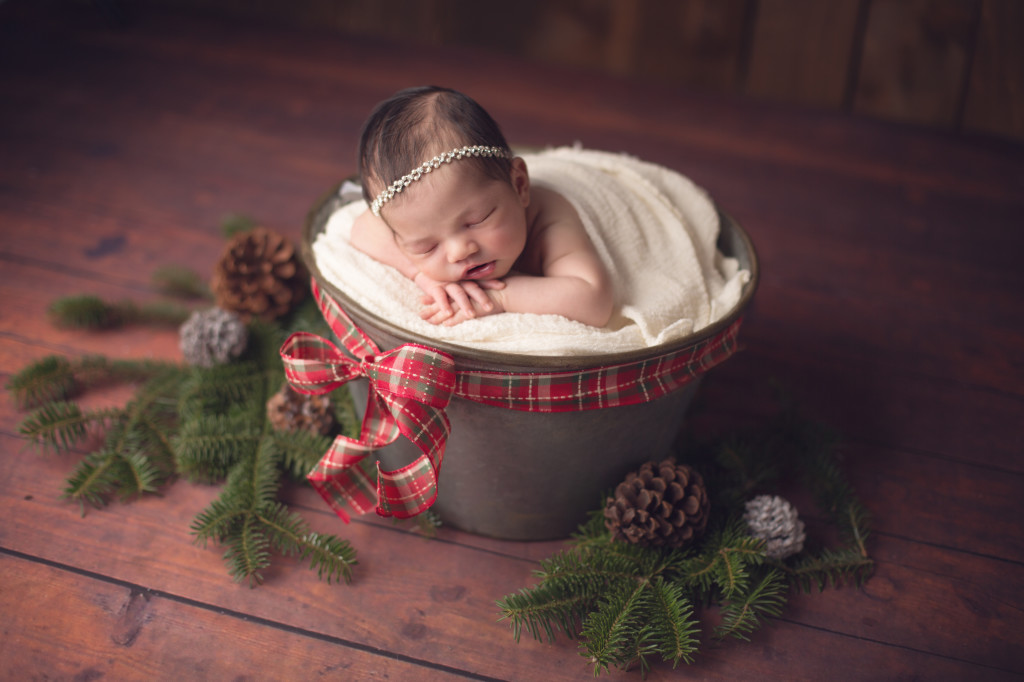 Christmas baby picture