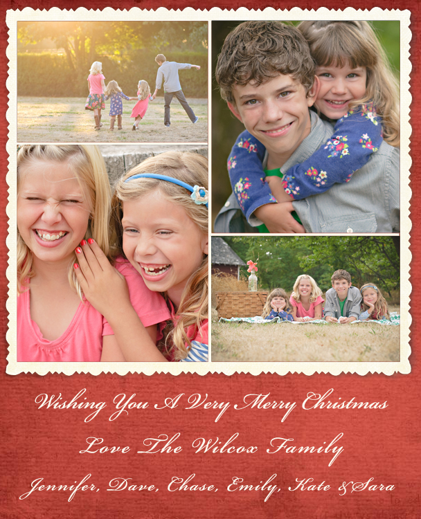Newborn Photographer family Christmas card