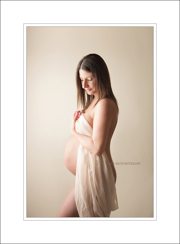 Maternity with draped cloth